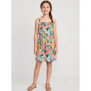 Carter's Kid Floral Dress Girls Size 8 Tropical Summer Sundress Cottagecore